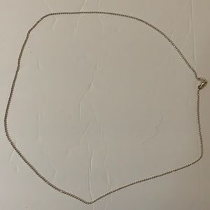 24 in sterling silver beaded chain